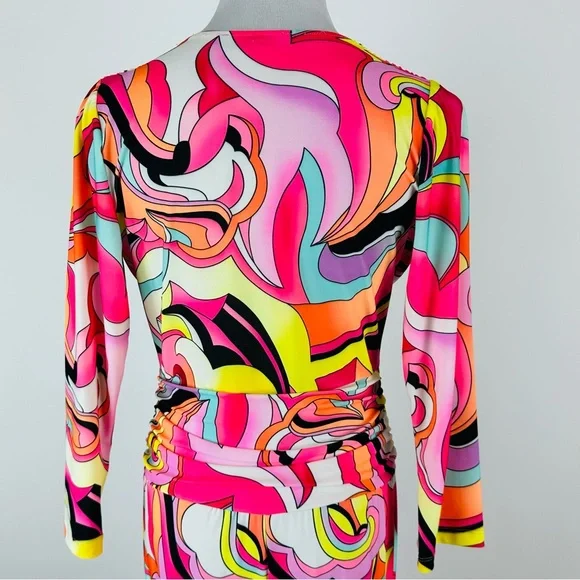 Julian Chang Retro 70’s Inspired Abstract Jumpsuit Size Medium